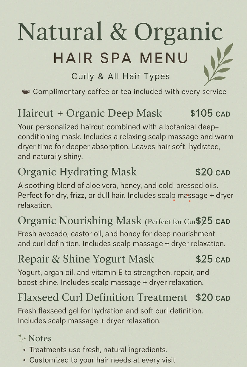 photo of Hair masks/spa at zobeidas hair salon in kelowna
